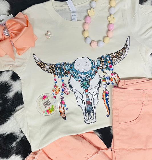 FEATHER STEER KIDS TEE - 233