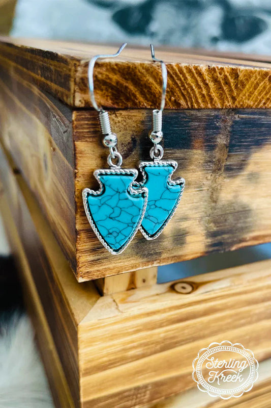 CLOVIS POINT ARROWHEAD EARRINGS