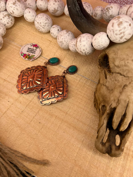 NEVADA COPPER EARRINGS