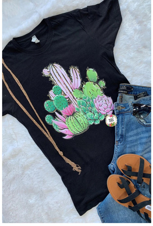 PINK CACTUS T-SHIRT- 14