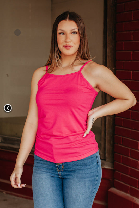 ESSENTIAL SLEEVELESS CAMI PINK