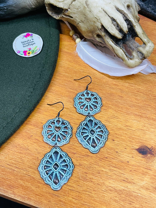 PAISLEY HEART EARRINGS