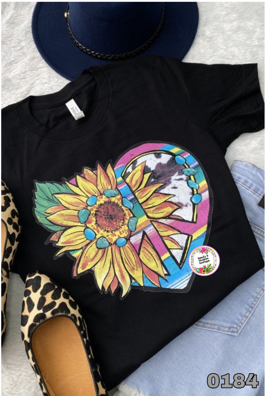 PEACE HEART TEE - 184