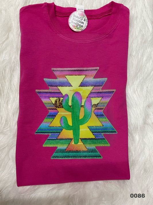 CACTUS WATERCOLORS TSHIRT- 86