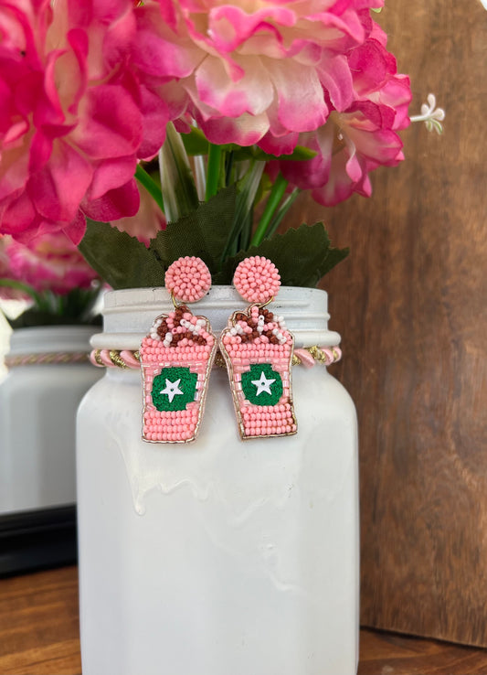 Beaded Frappuccino Earring