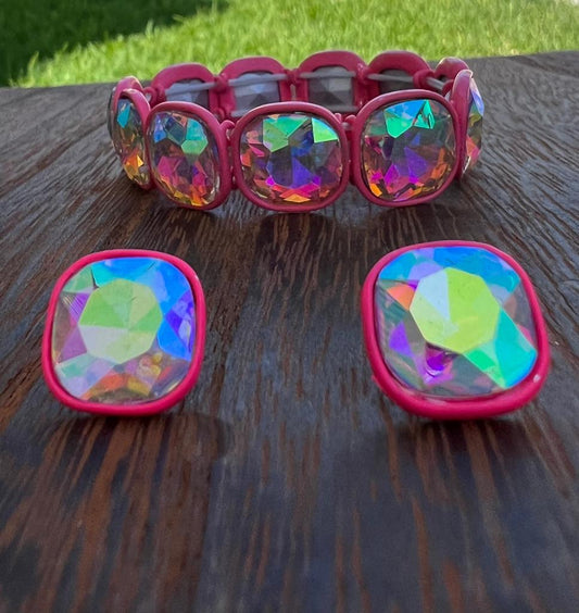 PINK IRIDESCENT SET