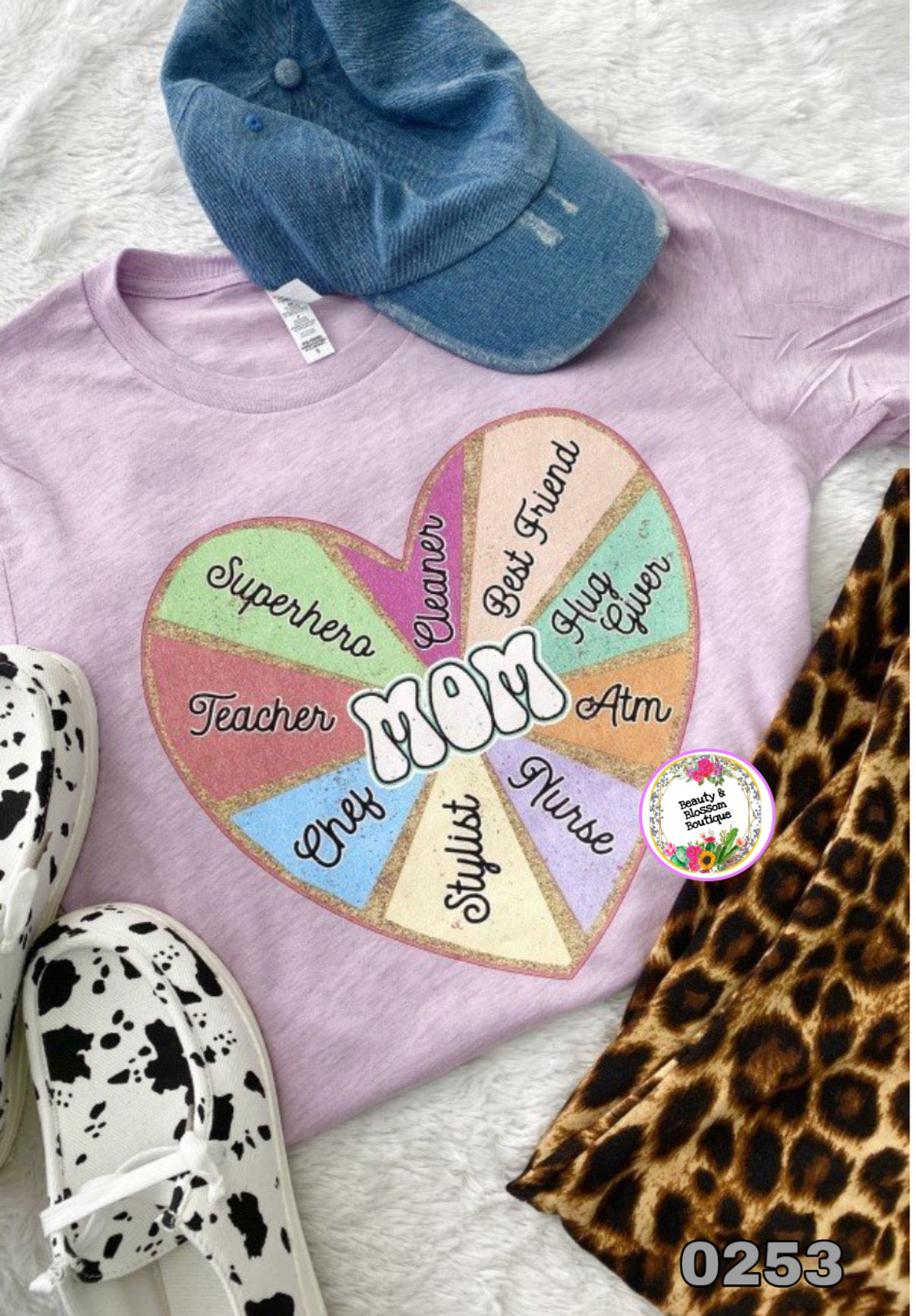 MOM HEART TEE - 253