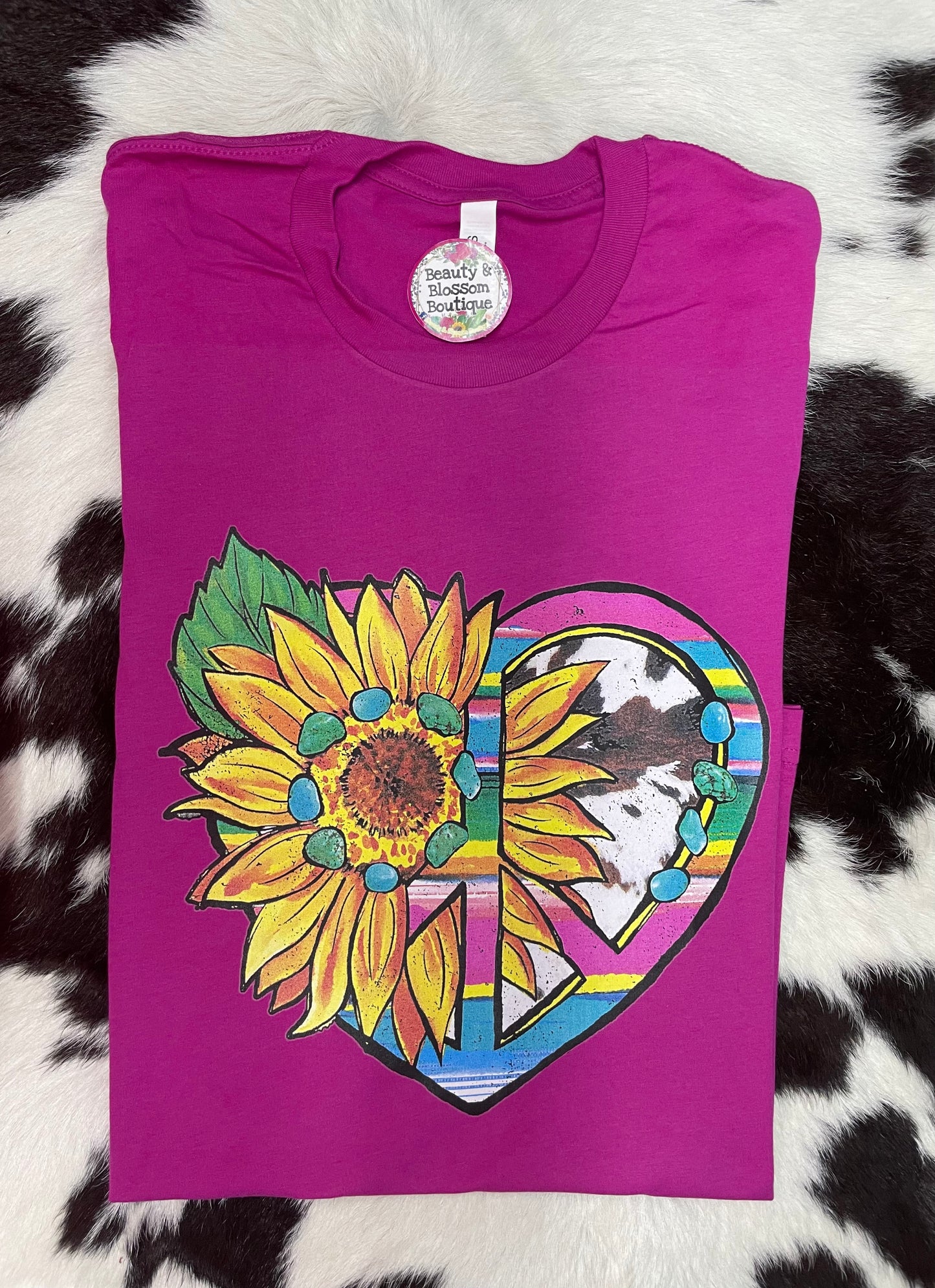 PEACE HEART TEE - 184