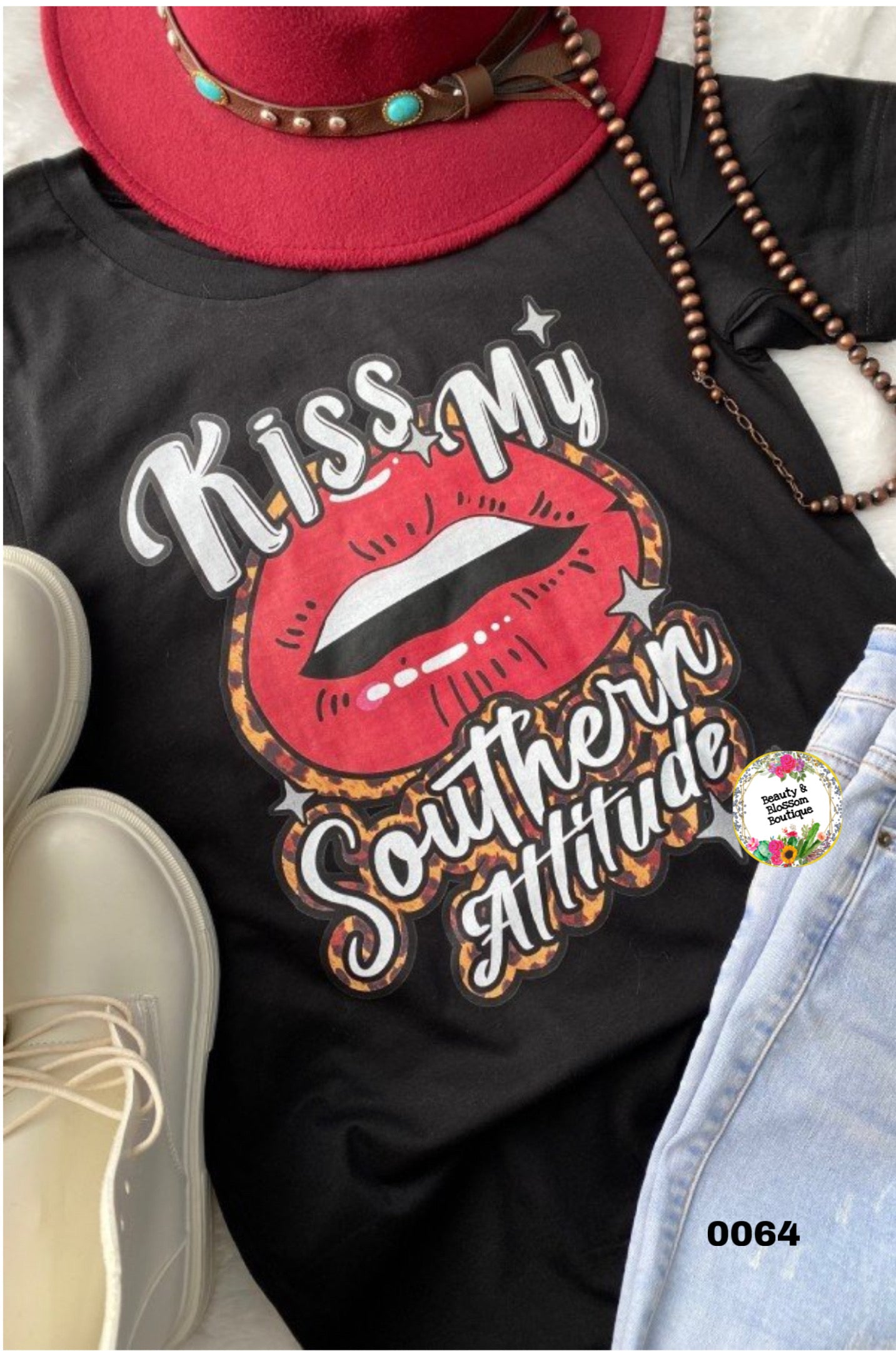 KISS MY SOUTHERN ATTITUDE TSHIRT- 64