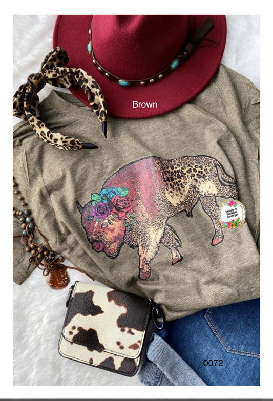 LEOPARD BISON TSHIRT-72