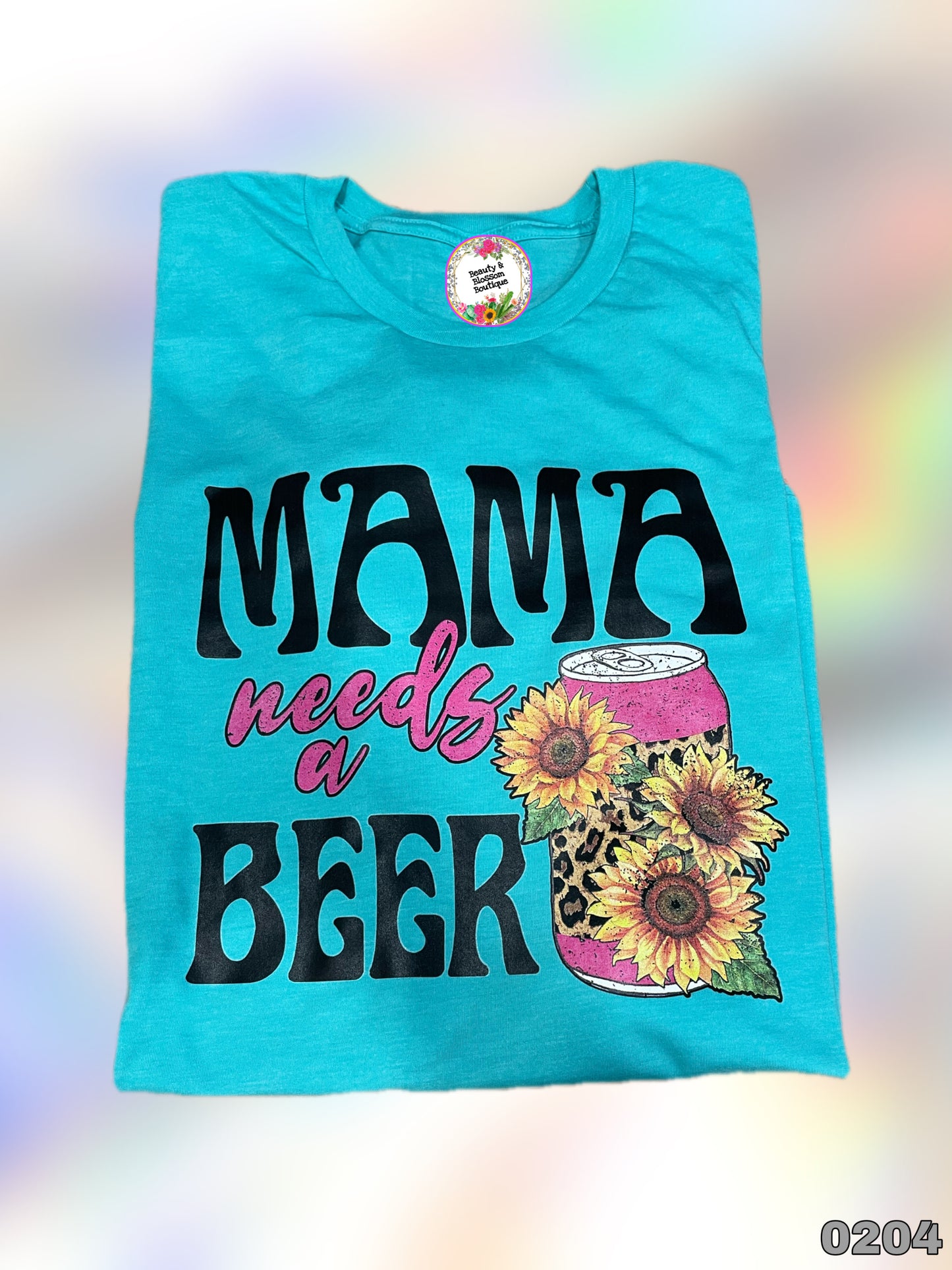 MAMA NEEDS A BEER TSHIRT- 204