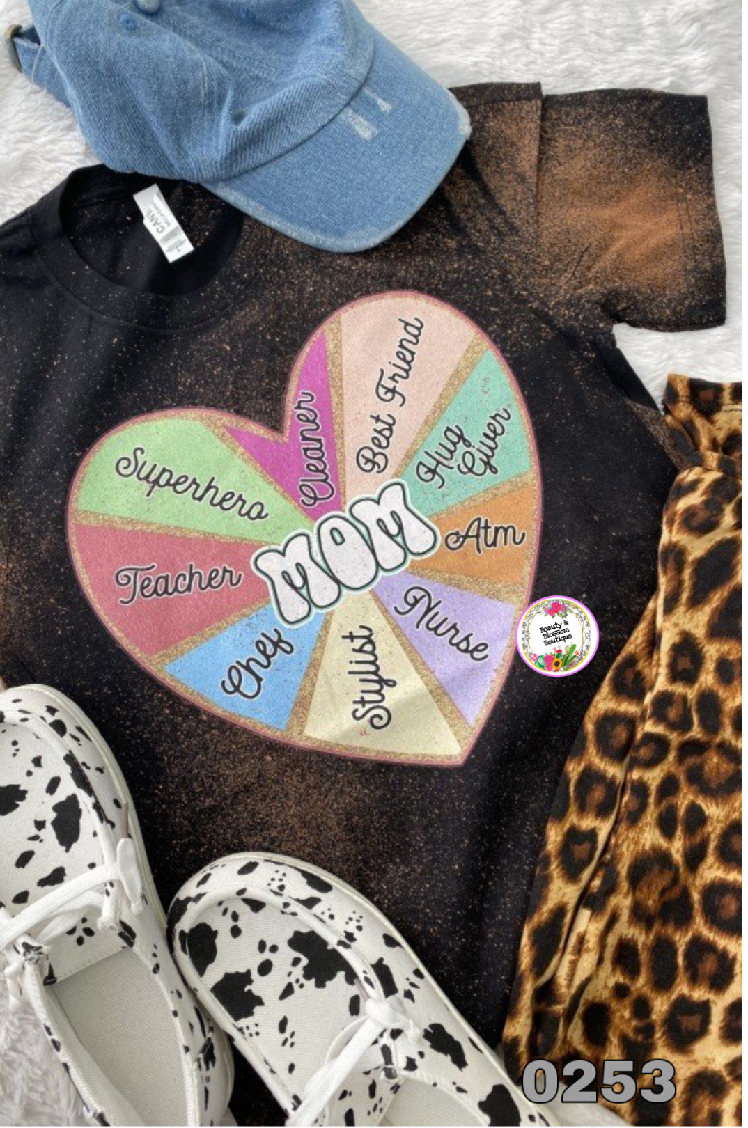 MOM HEART TEE - 253